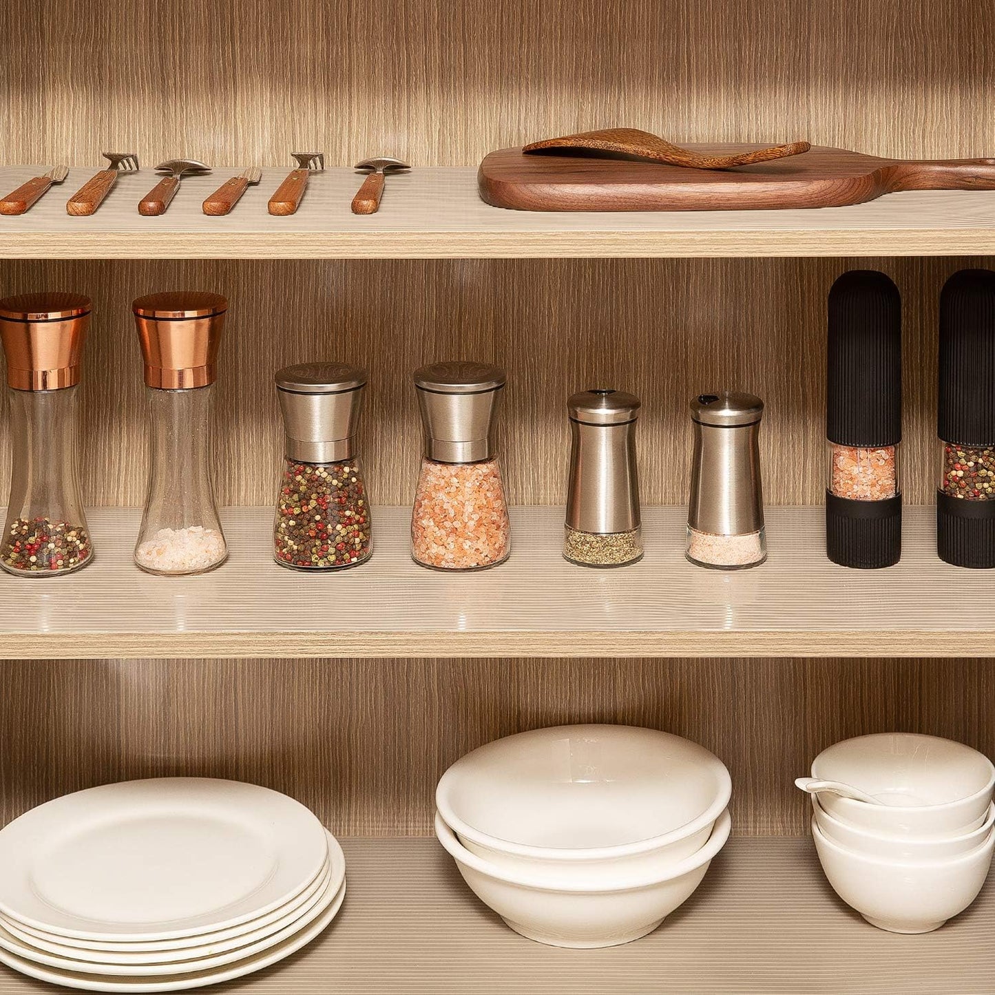 Shelf Liner Drawer Liner, 12IN X 10FT Non Slip Non Adhesive Cabinet Liner for Kitchen, Refrigerator, Drawer - Clear Ribbed