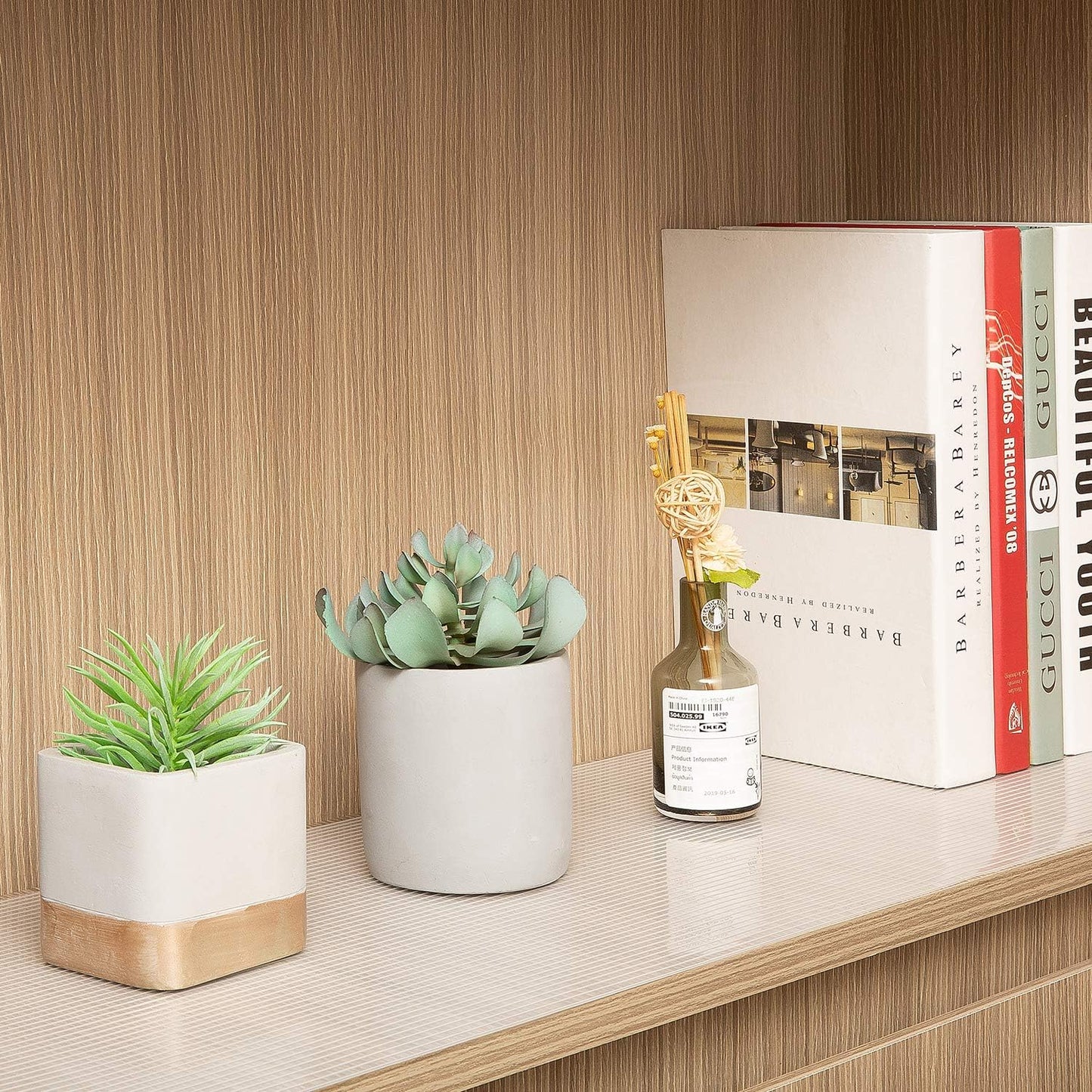 Shelf Liner Drawer Liner, 12IN X 10FT Non Slip Non Adhesive Cabinet Liner for Kitchen, Refrigerator, Drawer - Clear Ribbed