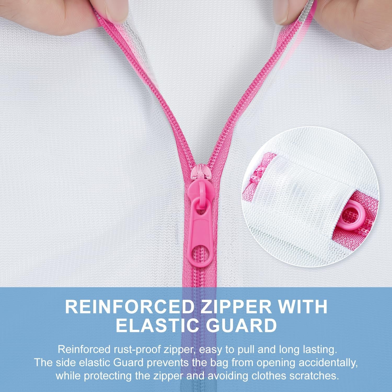 Laundry Bags Mesh Wash Bag for Intimates Lingerie and Delicates, 5Pcs (1XL,2L,2M)